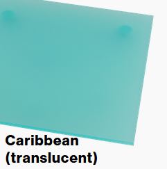 Caribbean Translucent COLORHUES 1/8IN - Rowmark ColorHues